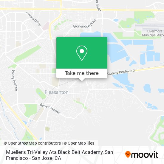 Mapa de Mueller's Tri-Valley Ata Black Belt Academy