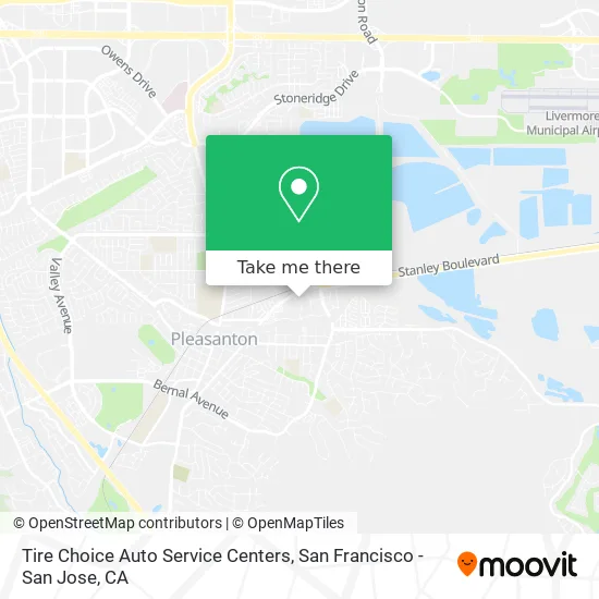 Tire Choice Auto Service Centers map