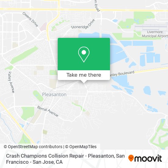 Mapa de Crash Champions Collision Repair - Pleasanton