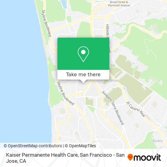 Kaiser Permanente Health Care map