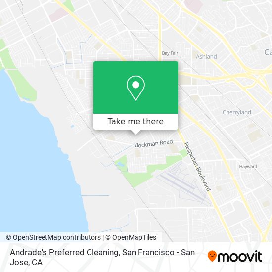 Andrade's Preferred Cleaning map