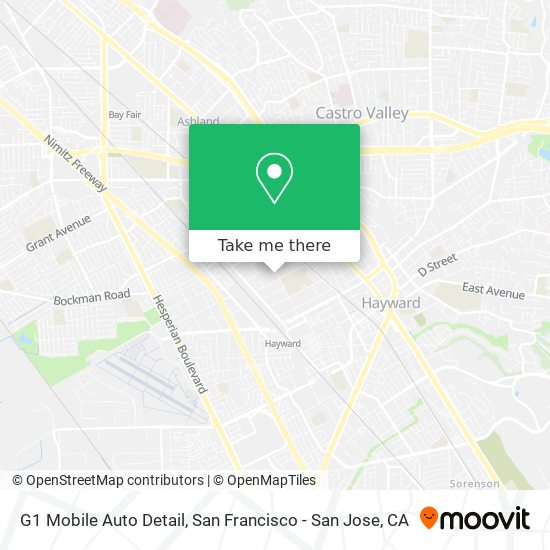 G1 Mobile Auto Detail map