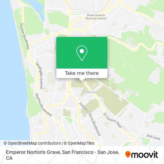 Mapa de Emperor Norton's Grave