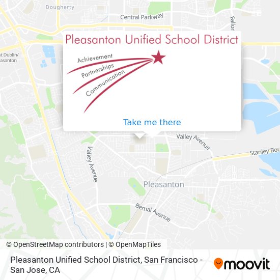 Mapa de Pleasanton Unified School District