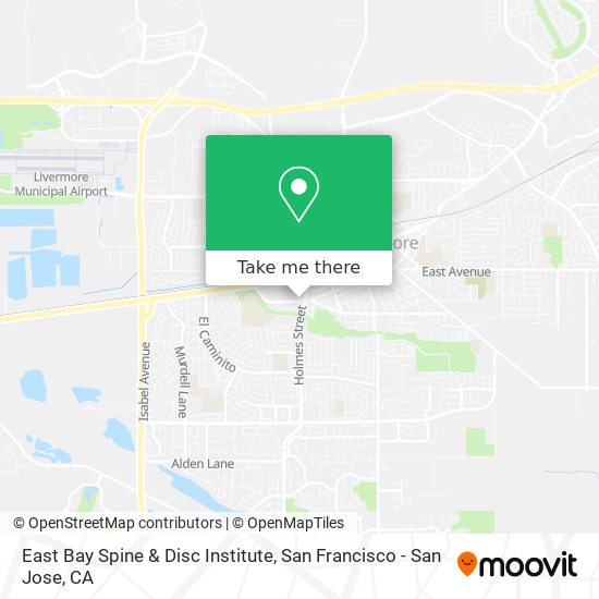 Mapa de East Bay Spine & Disc Institute