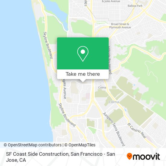 SF Coast Side Construction map