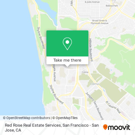 Red Rose Real Estate Services map