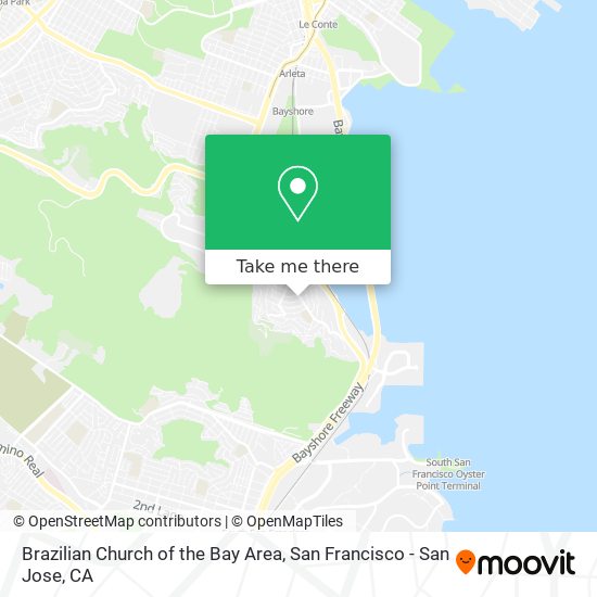 Mapa de Brazilian Church of the Bay Area