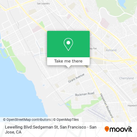 Mapa de Lewelling Blvd:Sedgeman St