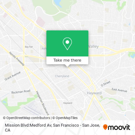 Mission Blvd:Medford Av map