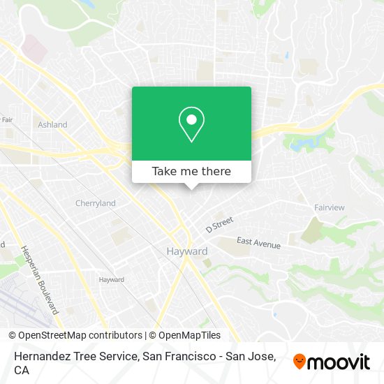 Hernandez Tree Service map