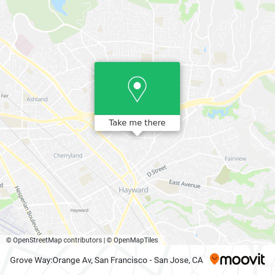 Grove Way:Orange Av map