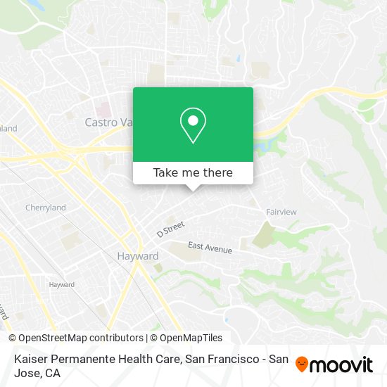 Kaiser Permanente Health Care map