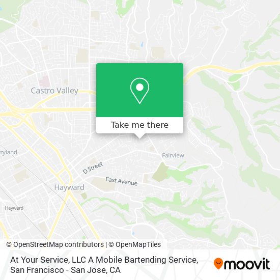 At Your Service, LLC A Mobile Bartending Service map