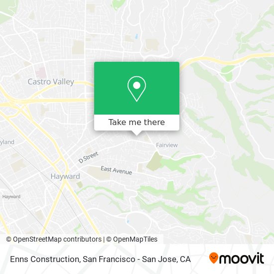 Enns Construction map