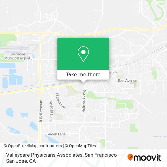 Valleycare Physicians Associates map