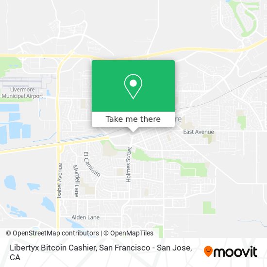 Mapa de Libertyx Bitcoin Cashier