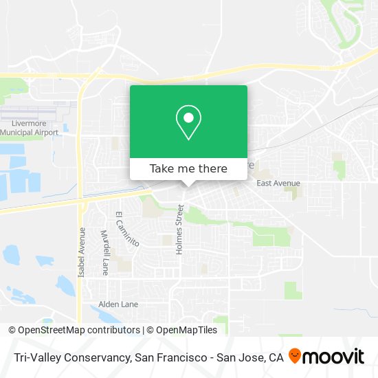 Mapa de Tri-Valley Conservancy