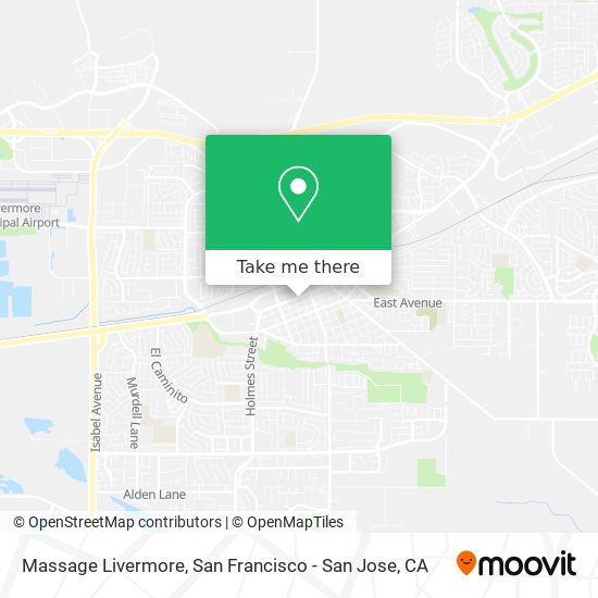 Massage Livermore map