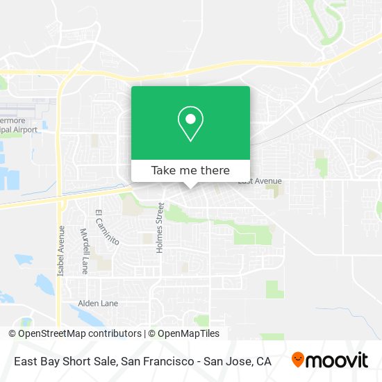 Mapa de East Bay Short Sale