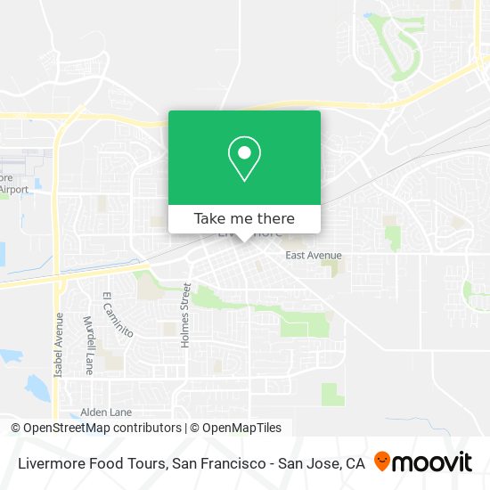 Livermore Food Tours map