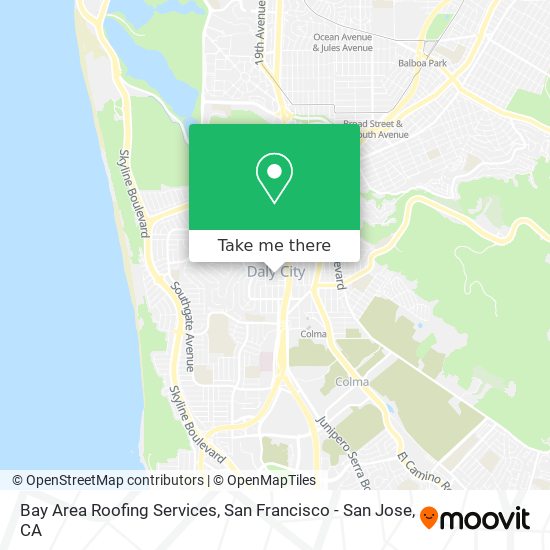 Mapa de Bay Area Roofing Services