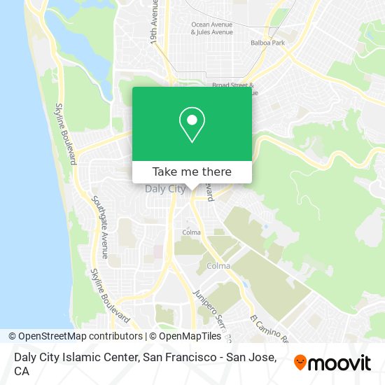 Mapa de Daly City Islamic Center