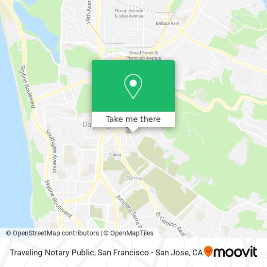 Traveling Notary Public map