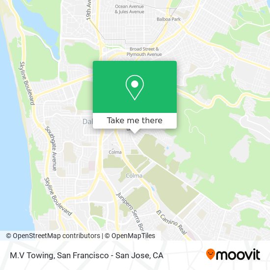 M.V Towing map