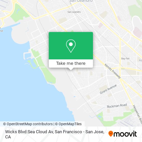 Wicks Blvd:Sea Cloud Av map