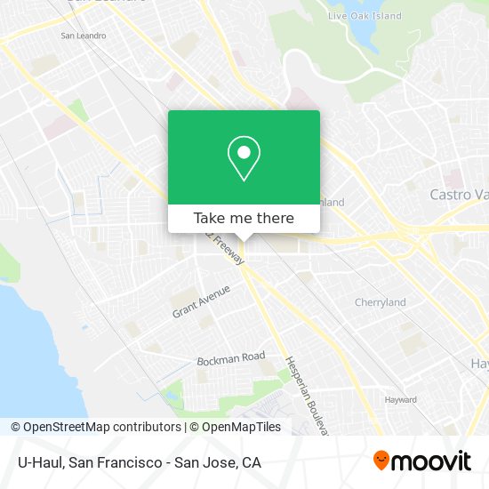 U-Haul map