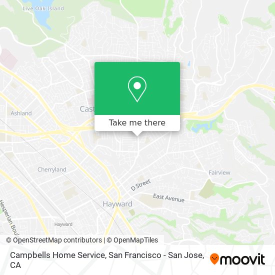 Campbells Home Service map