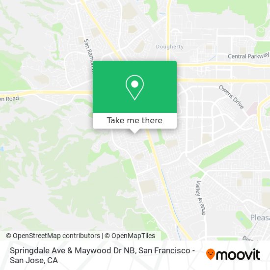 Mapa de Springdale Ave & Maywood Dr NB