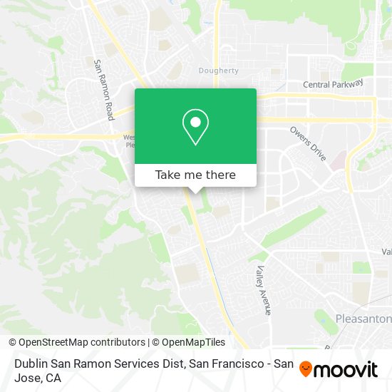 Mapa de Dublin San Ramon Services Dist