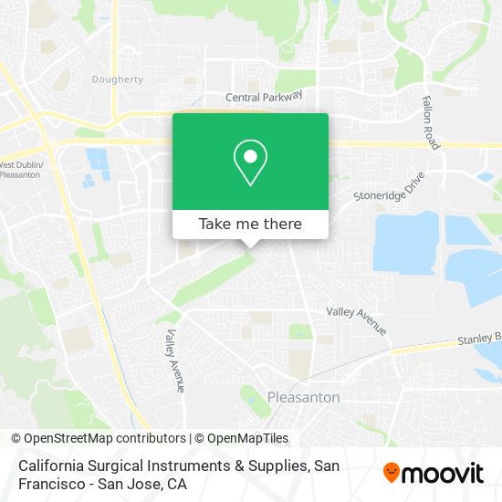 Mapa de California Surgical Instruments & Supplies