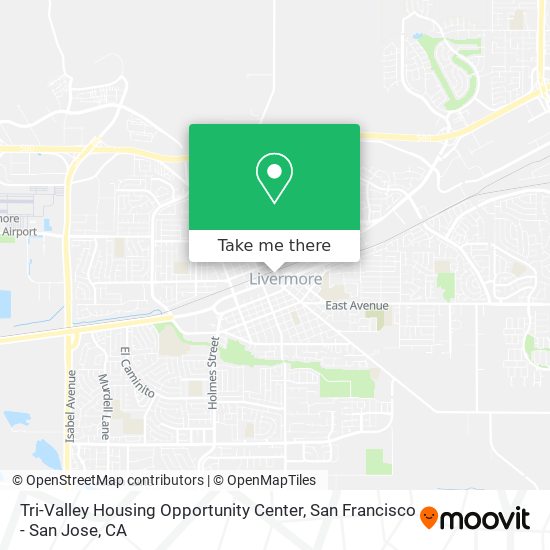 Mapa de Tri-Valley Housing Opportunity Center