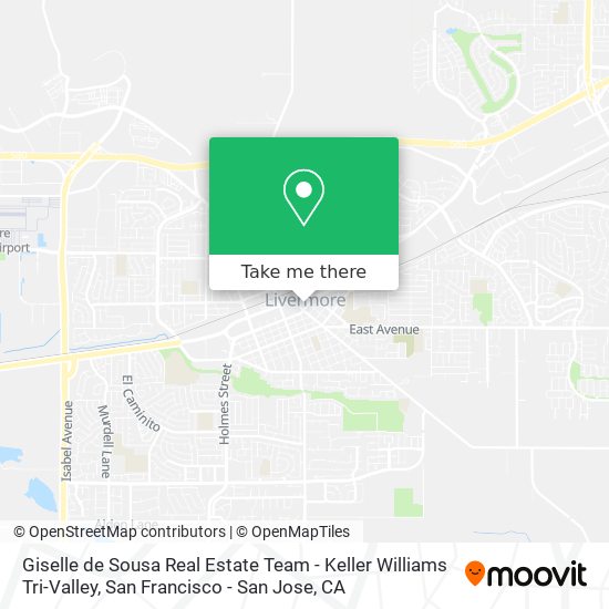 Giselle de Sousa Real Estate Team - Keller Williams Tri-Valley map