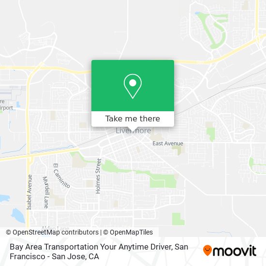 Mapa de Bay Area Transportation Your Anytime Driver