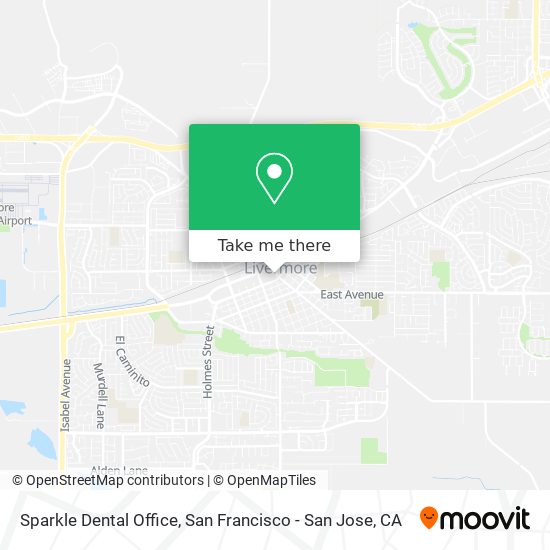 Mapa de Sparkle Dental Office