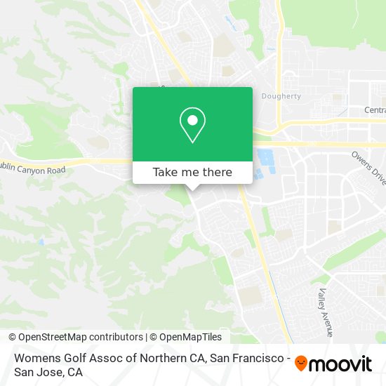 Womens Golf Assoc of Northern CA map