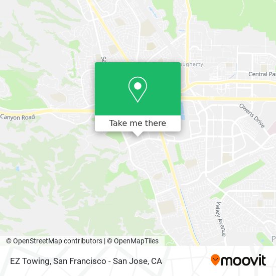 EZ Towing map