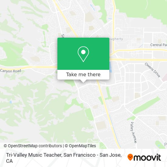 Tri-Valley Music Teacher map