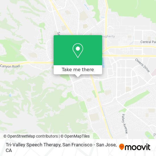 Mapa de Tri-Valley Speech Therapy