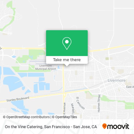 On the Vine Catering map