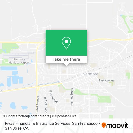 Rivas Financial & Insurance Services map