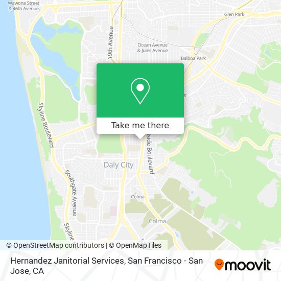 Hernandez Janitorial Services map