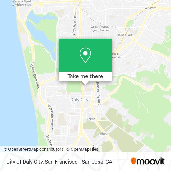 City of Daly City map