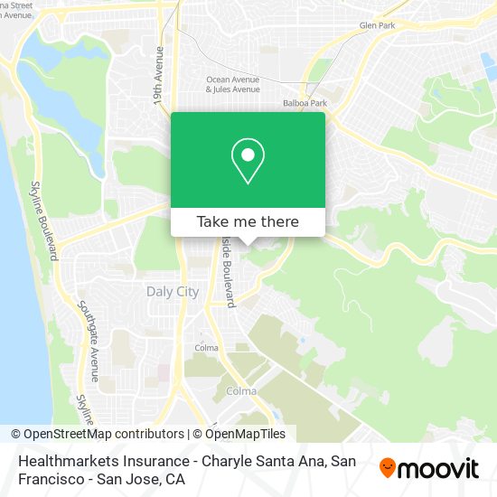 Mapa de Healthmarkets Insurance - Charyle Santa Ana