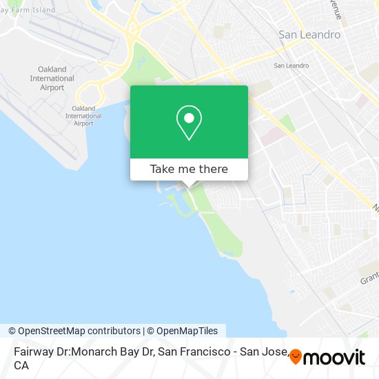 Mapa de Fairway Dr:Monarch Bay Dr