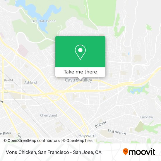 Vons Chicken map